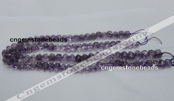 CNA40 15.5 inches 8*11mm pig-shaped grade A natural amethyst beads