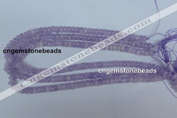 CNA408 15.5 inches 5*8mm rondelle natural lavender amethyst beads