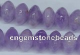 CNA409 15.5 inches 10*16mm rondelle natural lavender amethyst beads