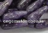 CNA41 15.5 inches 10*30mm teardrop grade AB natural amethyst beads