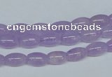 CNA410 15.5 inches 6*10mm rice natural lavender amethyst beads