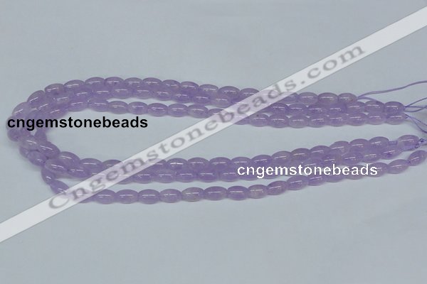 CNA410 15.5 inches 6*10mm rice natural lavender amethyst beads