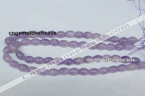 CNA412 15.5 inches 10*14mm rice natural lavender amethyst beads