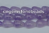 CNA416 15.5 inches 8*12mm teardrop natural lavender amethyst beads