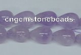 CNA417 15.5 inches 10*14mm teardrop natural lavender amethyst beads