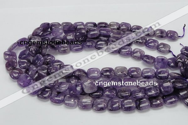 CNA42 15.5 inches 15*15mm square grade A natural amethyst beads