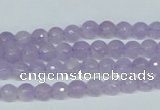 CNA421 15.5 inches 6mm faceted round natural lavender amethyst beads