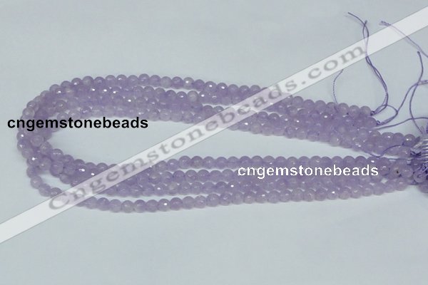 CNA421 15.5 inches 6mm faceted round natural lavender amethyst beads