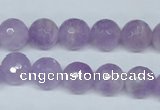 CNA424 15.5 inches 12mm faceted round natural lavender amethyst beads