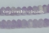 CNA428 6*10mm faceted rondelle natural lavender amethyst beads