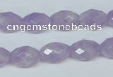 CNA429 10*14mm faceted rice natural lavender amethyst beads