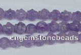 CNA431 15.5 inches 8*8mm skull shape natural lavender amethyst beads