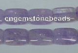 CNA440 15.5 inches 13*18mm rectangle natural lavender amethyst beads