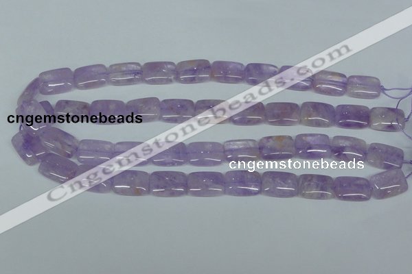 CNA440 15.5 inches 13*18mm rectangle natural lavender amethyst beads