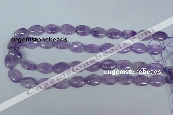 CNA446 15.5 inches 13*18mm oval natural lavender amethyst beads