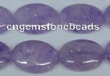 CNA449 15.5 inches 18*25mm oval natural lavender amethyst beads