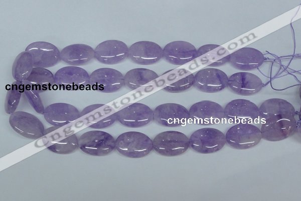 CNA449 15.5 inches 18*25mm oval natural lavender amethyst beads