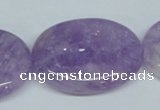 CNA451 15.5 inches 25*30mm oval natural lavender amethyst beads