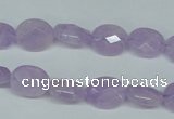 CNA454 15.5 inches 10*12mm faceted oval natural lavender amethyst beads