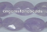 CNA458 15.5 inches 18*25mm faceted oval natural lavender amethyst beads