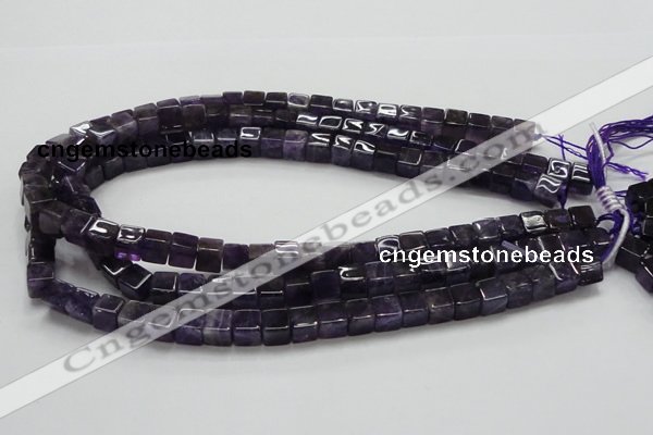 CNA46 15.5 inches 8*8*8mm cube grade A natural amethyst beads