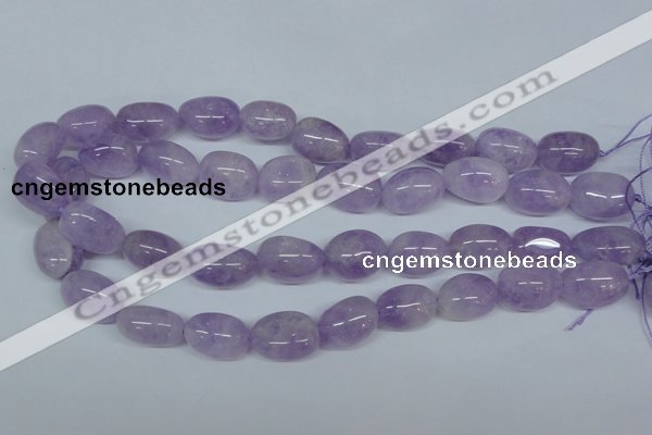 CNA466 15.5 inches 14*18mm nugget natural lavender amethyst beads