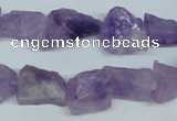 CNA468 15.5 inches 13*15mm nugget natural lavender amethyst beads