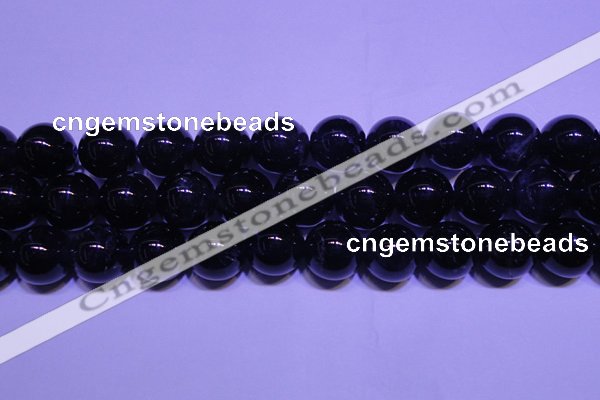 CNA555 15.5 inches 14mm round A grade natural dark amethyst beads