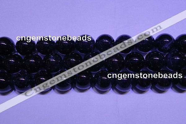 CNA557 15.5 inches 18mm round A grade natural dark amethyst beads