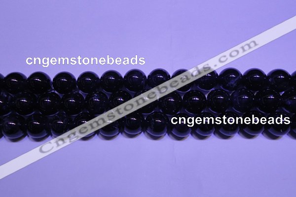 CNA562 15.5 inches 8mm round AA grade natural dark amethyst beads