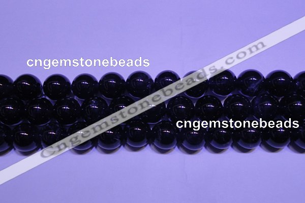 CNA564 15.5 inches 12mm round AA grade natural dark amethyst beads