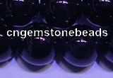 CNA565 15.5 inches 14mm round AA grade natural dark amethyst beads