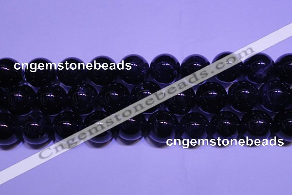 CNA567 15.5 inches 18mm round AA grade natural dark amethyst beads