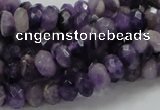 CNA61 15.5 inches 6*8mm faceted rondelle grade AB+ natural amethyst beads