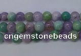 CNA651 15 inches 6mm round lavender amethyst & amazonite beads