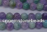 CNA652 15 inches 8mm round lavender amethyst & amazonite beads