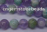 CNA653 15 inches 10mm round lavender amethyst & amazonite beads