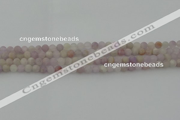 CNA671 15.5 inches 6mm round matte lavender amethyst beads