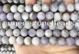 CNA678 15.5 inches 10mm round matte lavender amethyst beads