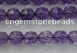 CNA68 15.5 inches 6mm faceted round natural amethyst beads