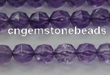 CNA68 15.5 inches 6mm faceted round natural amethyst beads