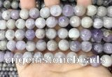 CNA688 15.5 inches 10mm faceted round lavender amethyst beads