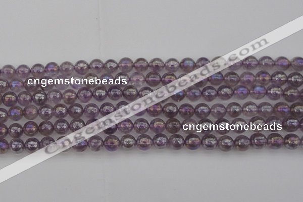 CNA702 15.5 inches 8mm round AB-color amethyst gemstone beads