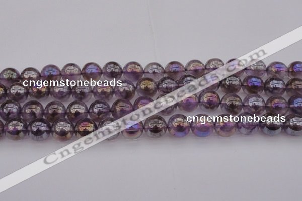 CNA703 15.5 inches 10mm round AB-color amethyst gemstone beads