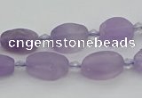 CNA721 15.5 inches 8*12mm oval amethyst gemstone beads wholesale