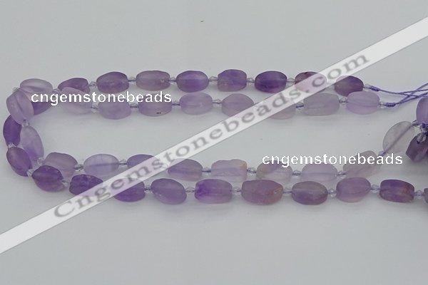 CNA722 15.5 inches 10*14mm oval amethyst gemstone beads wholesale