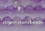 CNA731 15.5 inches 8mm faceted nuggets light lavender amethyst beads