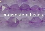 CNA732 15.5 inches 10mm faceted nuggets light lavender amethyst beads