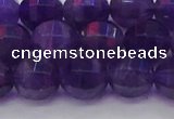 CNA753 15.5 inches 10mm faceted round natural amethyst beads