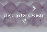 CNA764 15.5 inches 12mm faceted nuggets light lavender amethyst beads